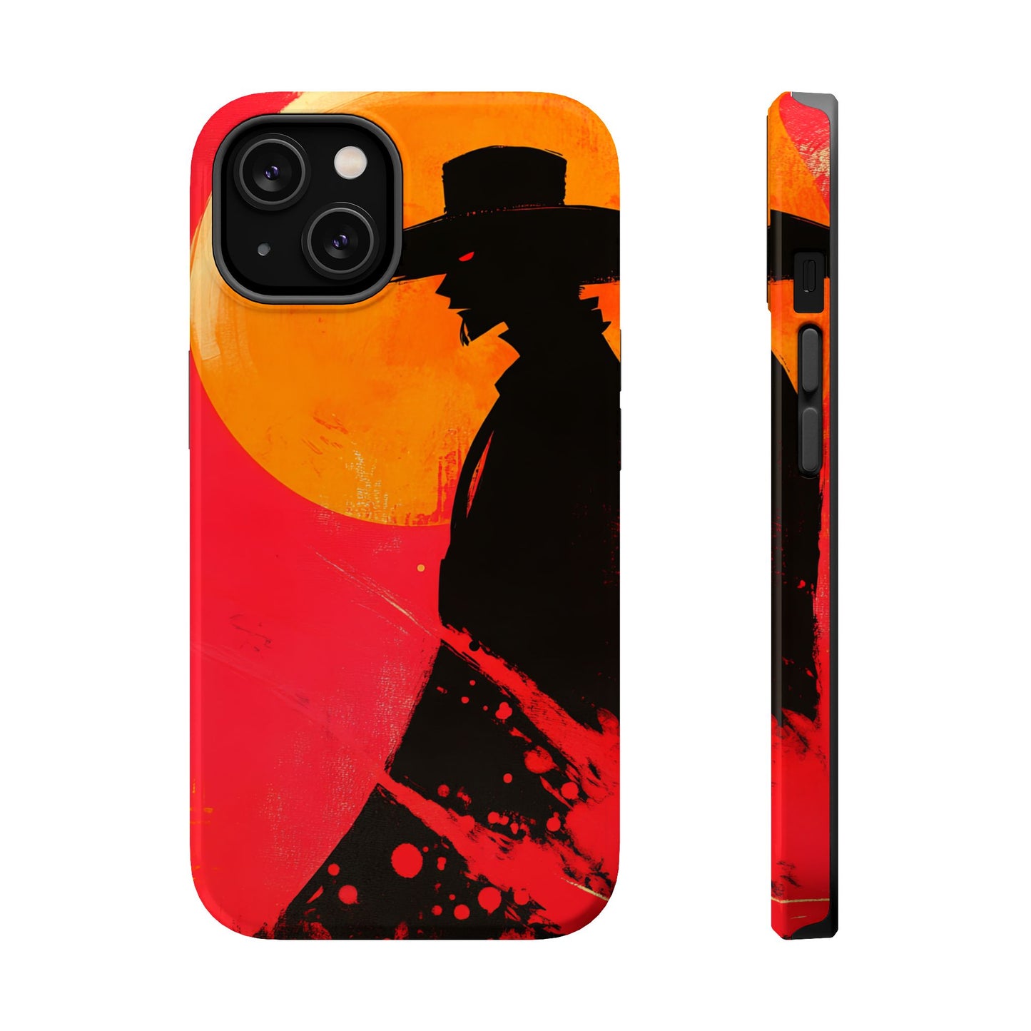 Protective Phone Case – Western Silhouette Design