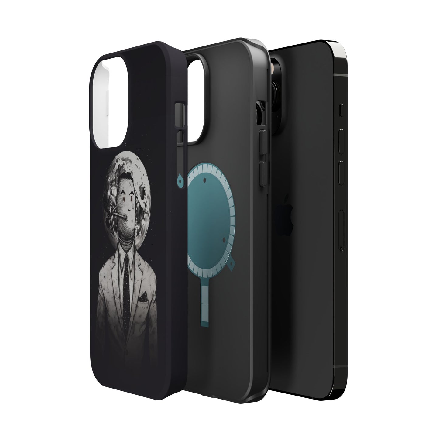 Protective Phone Case – Surreal Moon Suit Design