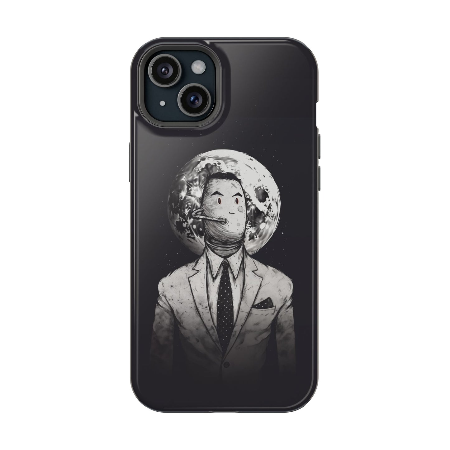 Protective Phone Case – Surreal Moon Suit Design