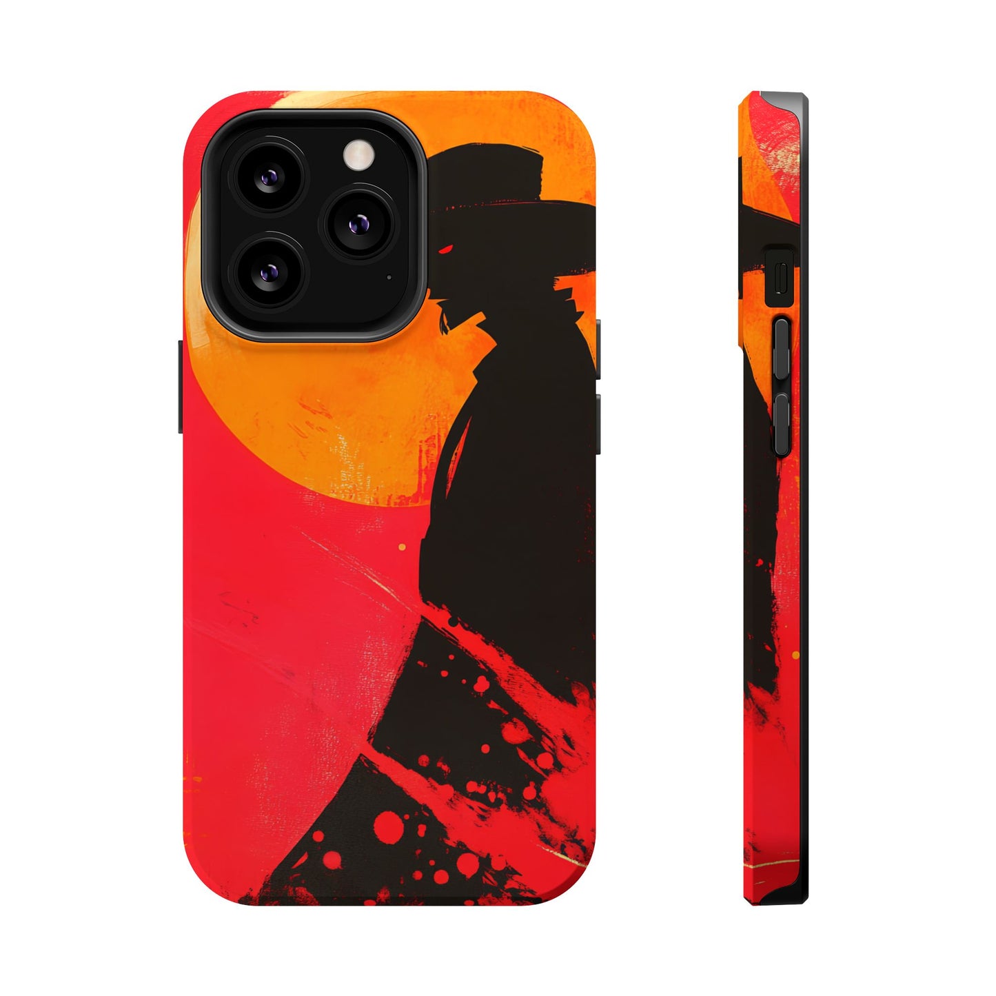 Protective Phone Case – Western Silhouette Design