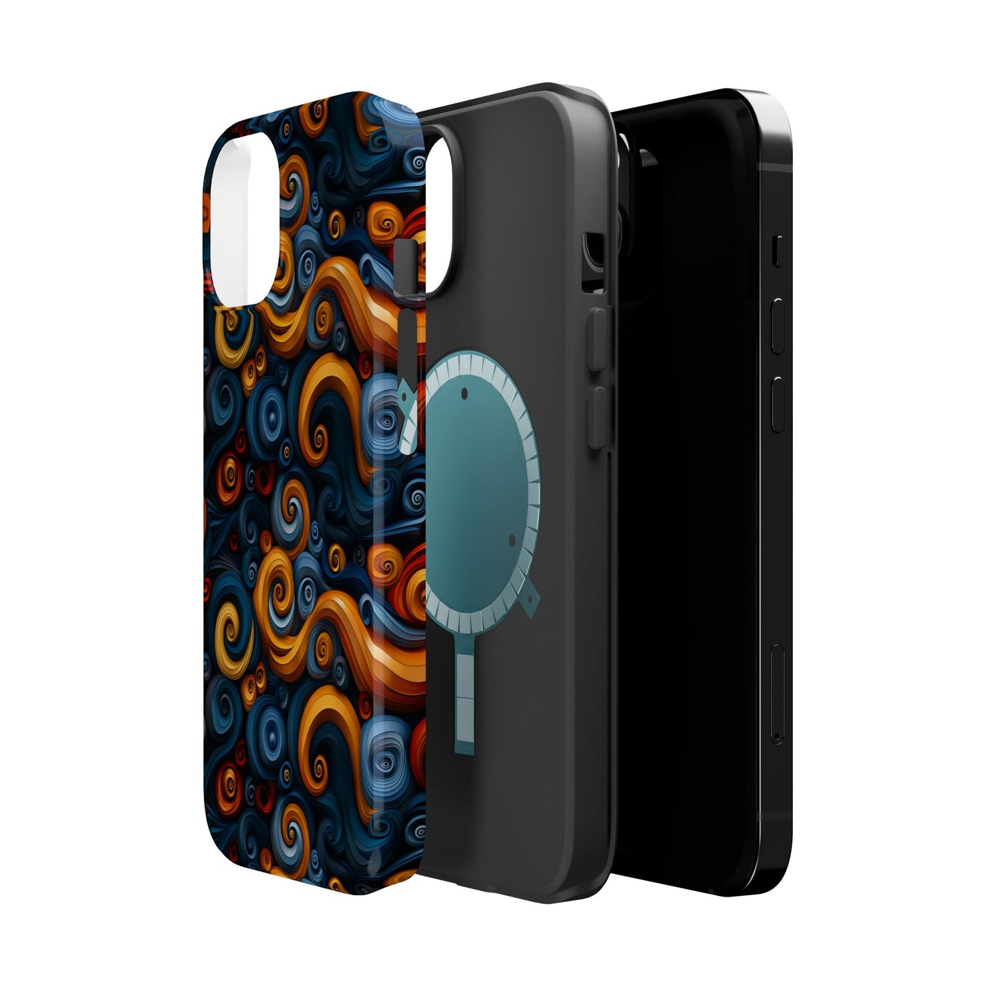 Protective Phone Case – Vibrant Swirl Pattern