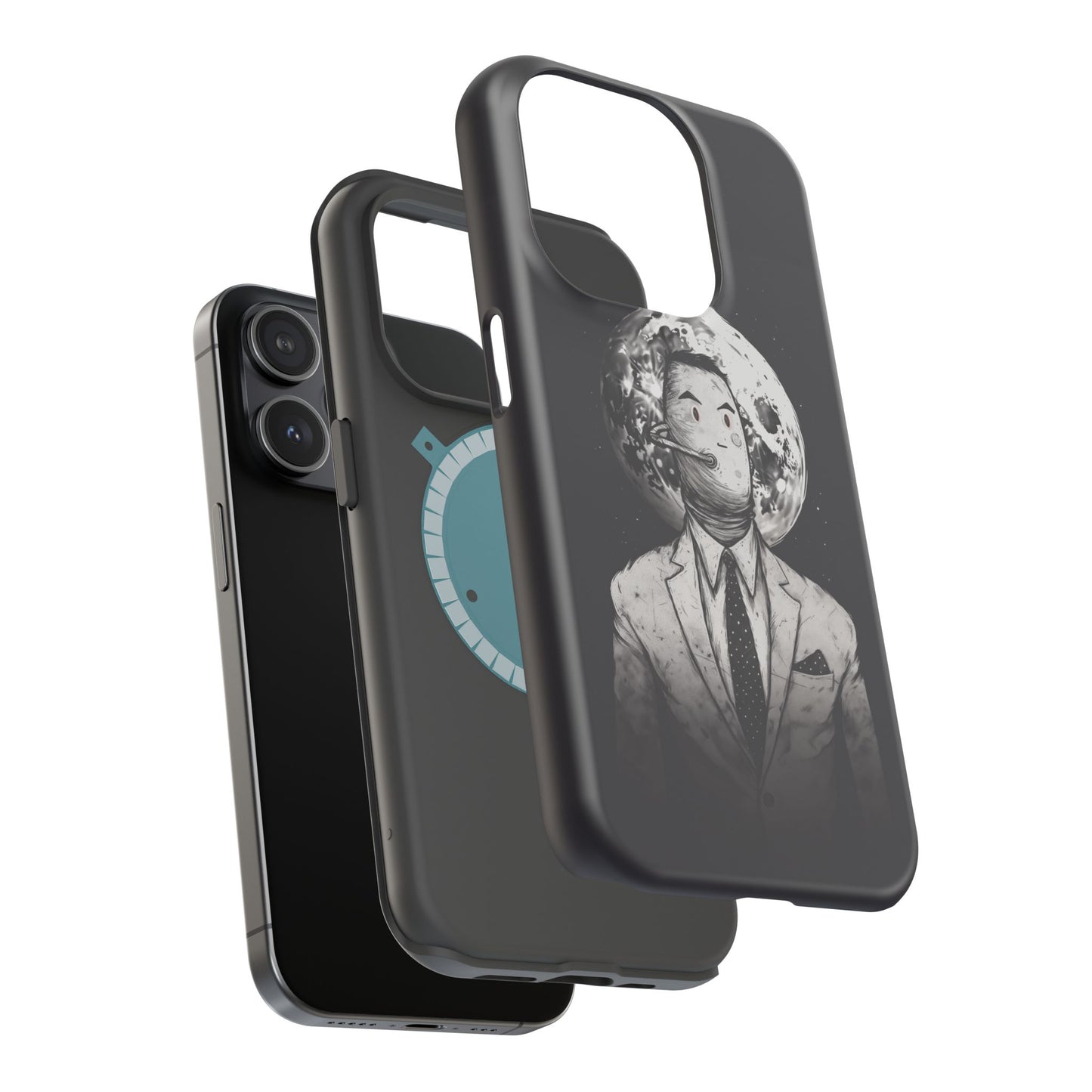 Protective Phone Case – Surreal Moon Suit Design