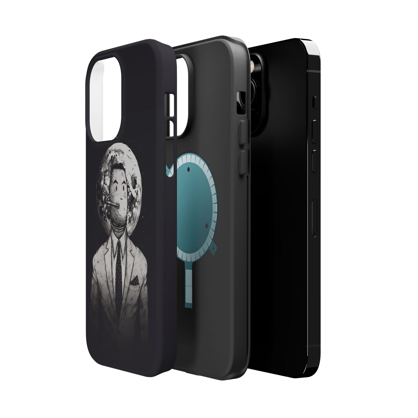 Protective Phone Case – Surreal Moon Suit Design