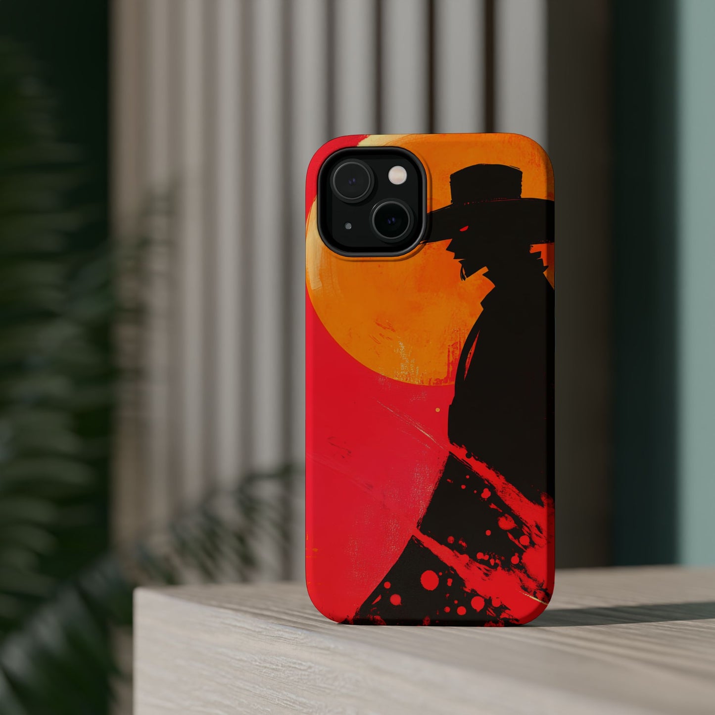 Protective Phone Case – Western Silhouette Design