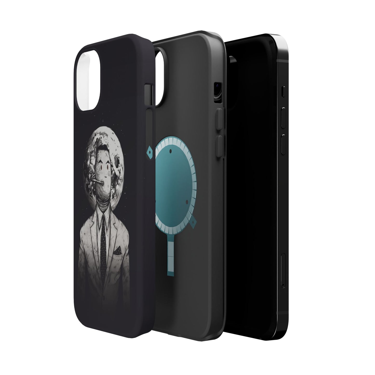 Protective Phone Case – Surreal Moon Suit Design