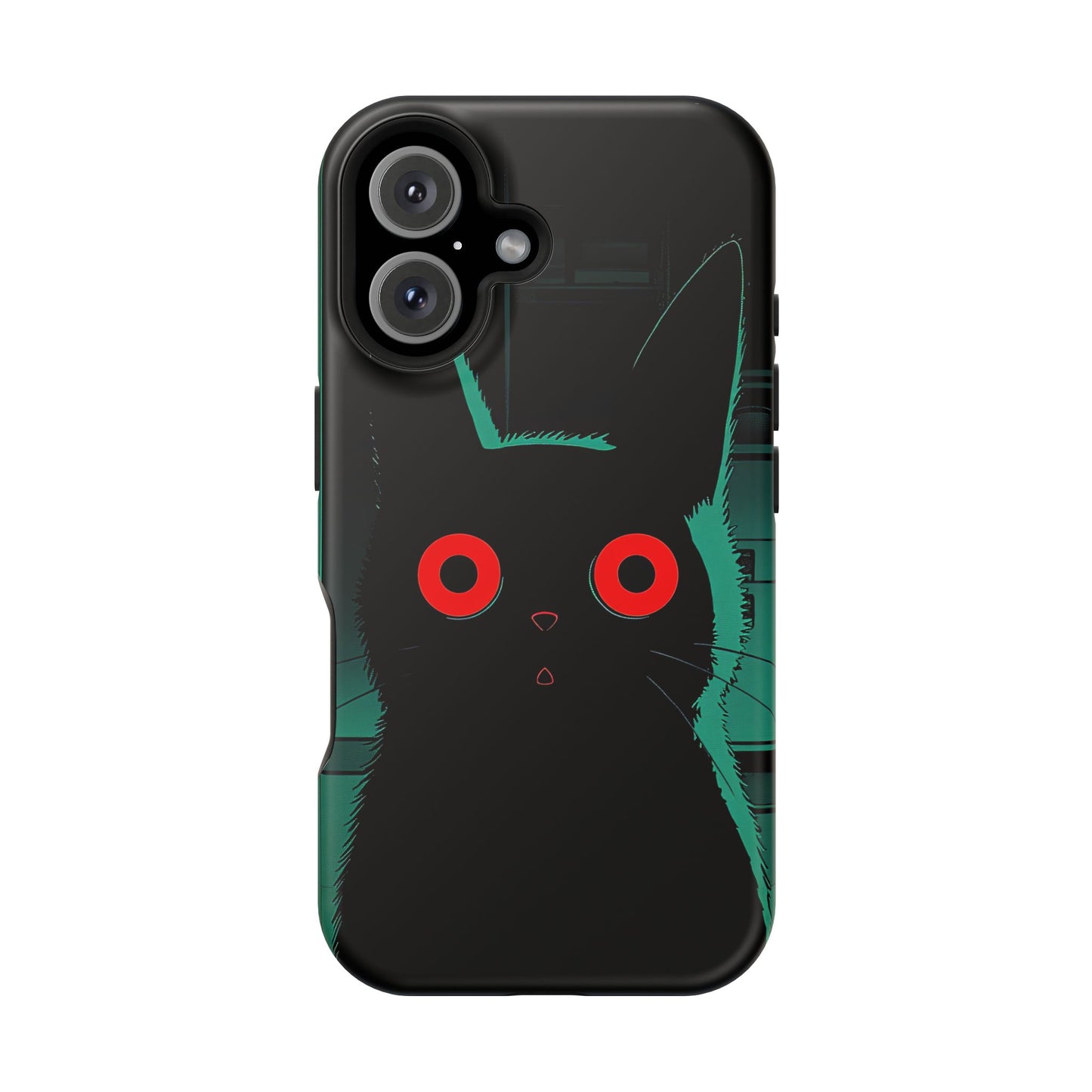 Protective Phone Case – Mysterious Black Cat Design