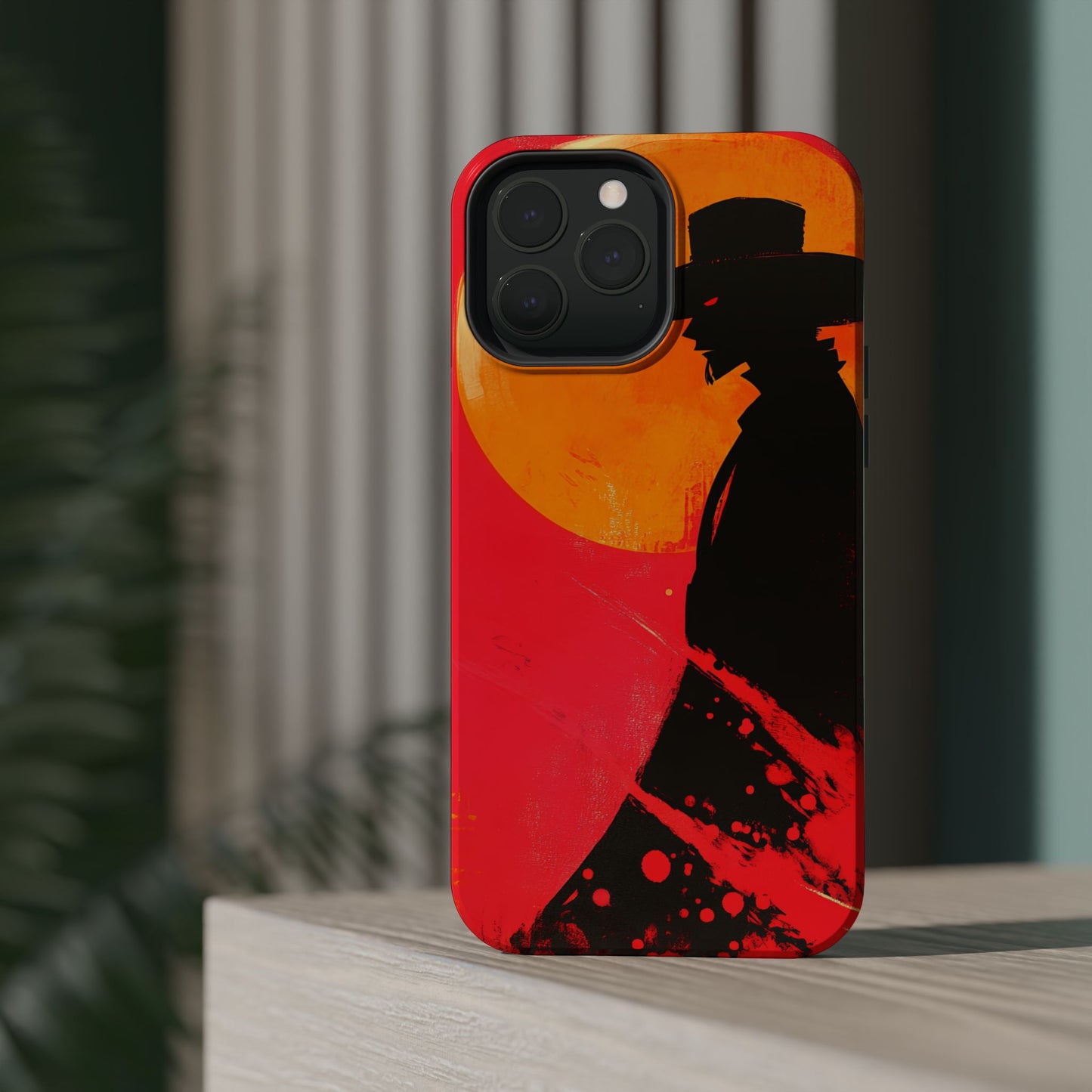 Protective Phone Case – Western Silhouette Design