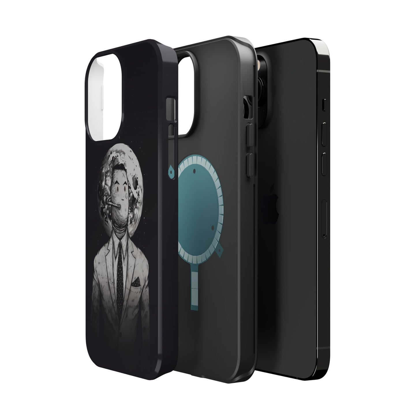 Protective Phone Case – Surreal Moon Suit Design