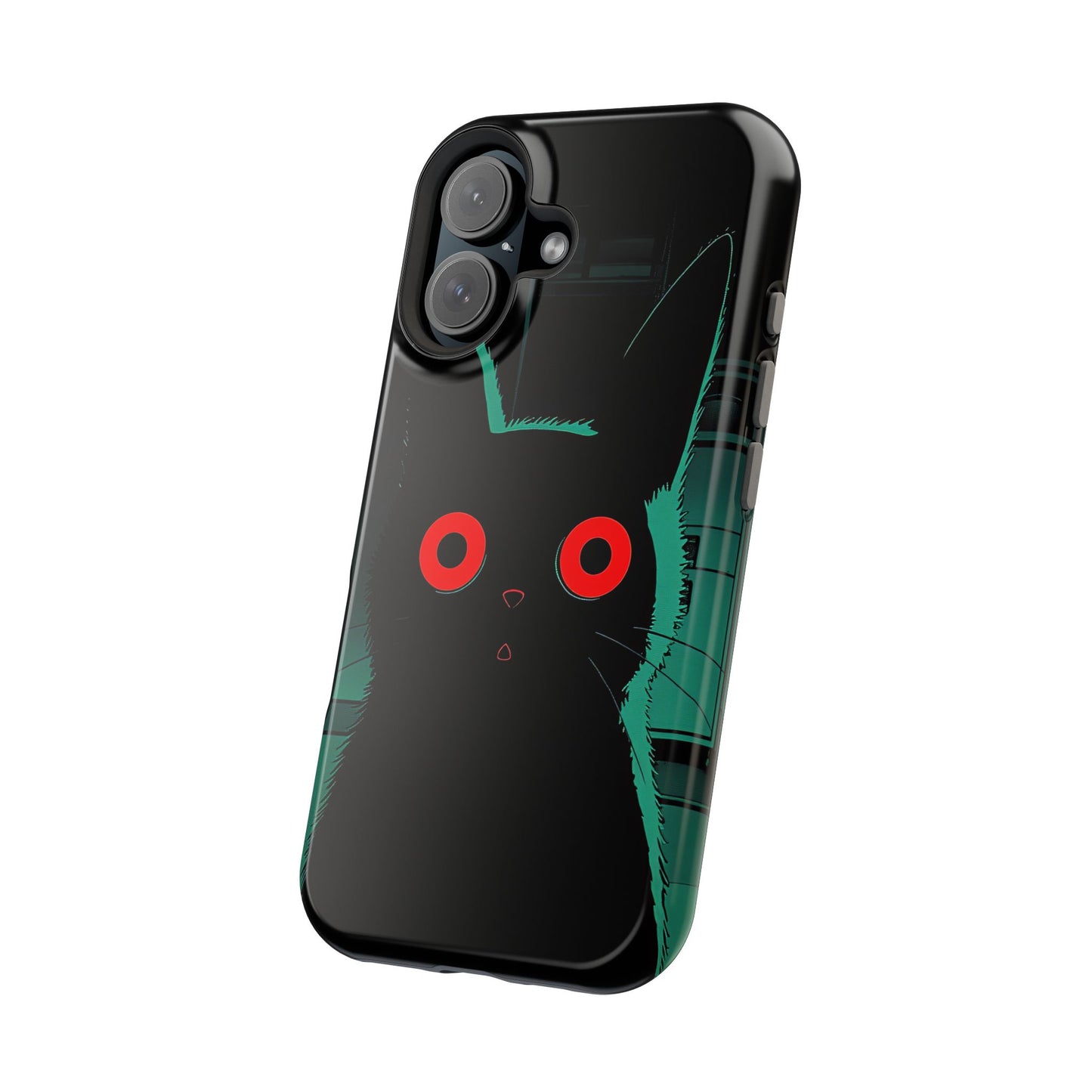 Protective Phone Case – Mysterious Black Cat Design