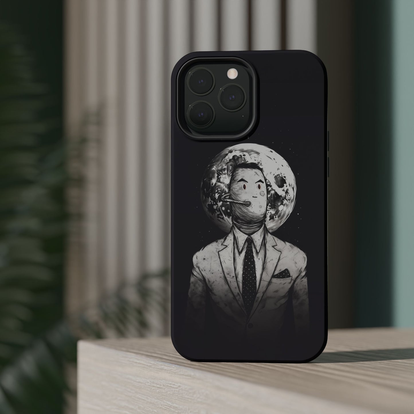 Protective Phone Case – Surreal Moon Suit Design