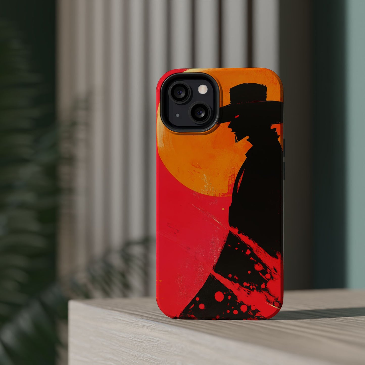 Protective Phone Case – Western Silhouette Design