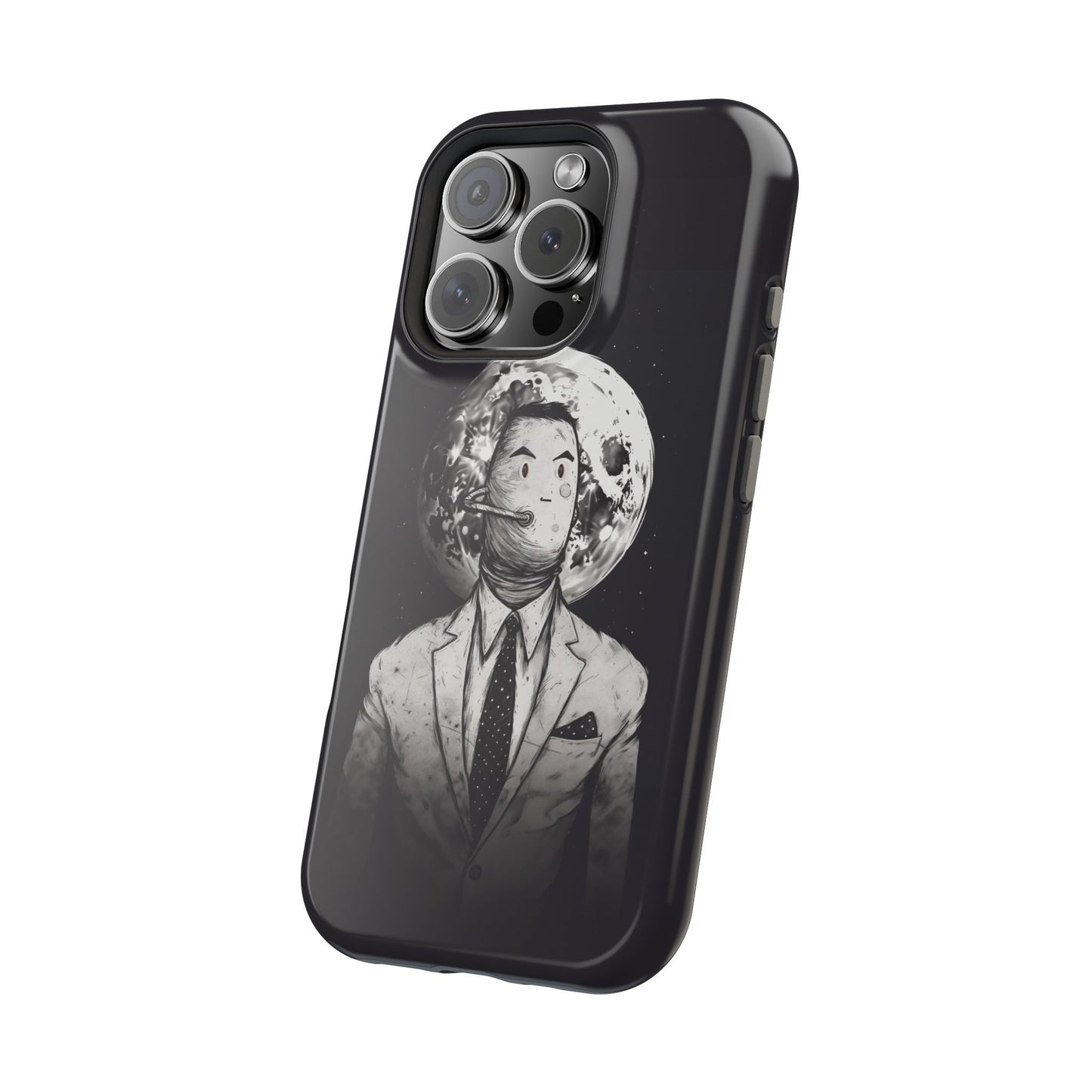 Protective Phone Case – Surreal Moon Suit Design