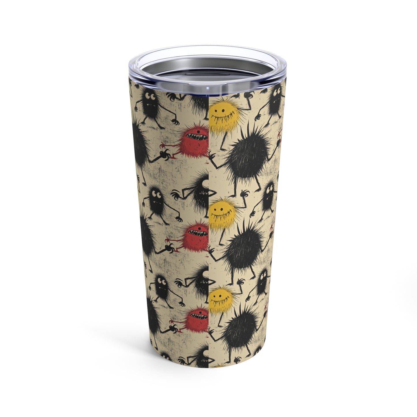 20oz Insulated Tumbler – Playful Monsters Pattern