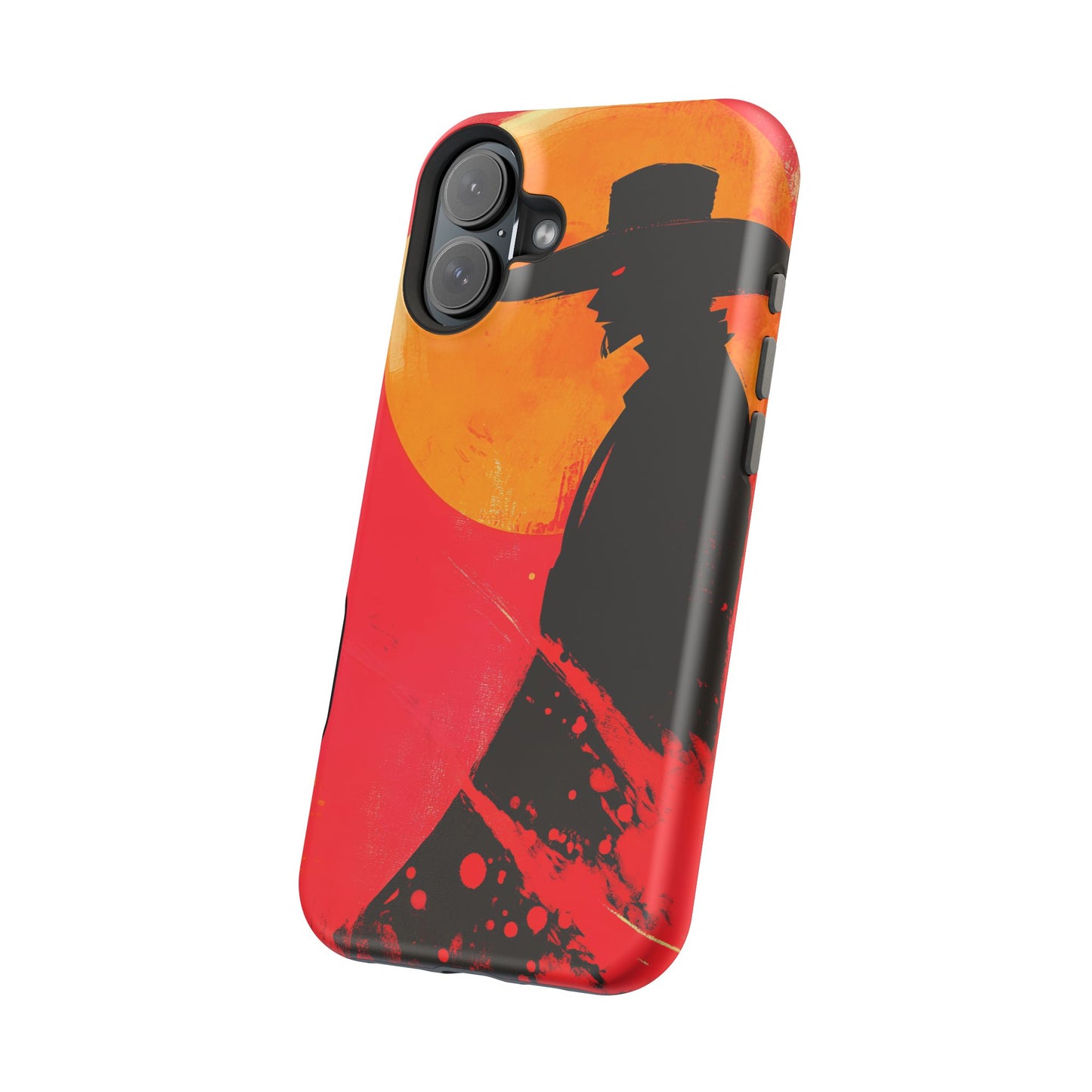 Protective Phone Case – Western Silhouette Design