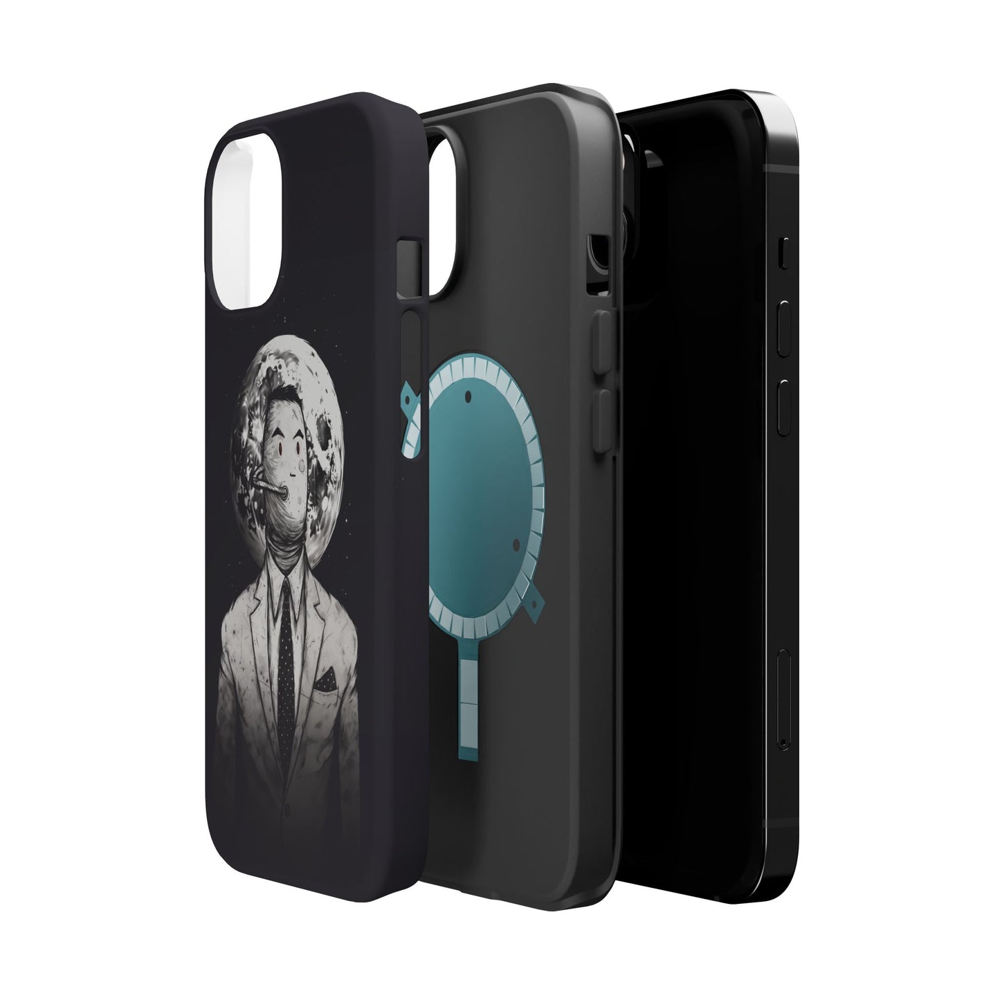 Protective Phone Case – Surreal Moon Suit Design