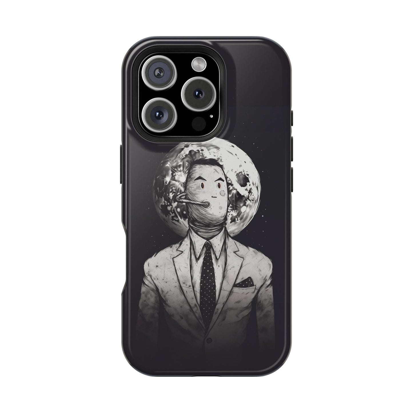 Protective Phone Case – Surreal Moon Suit Design