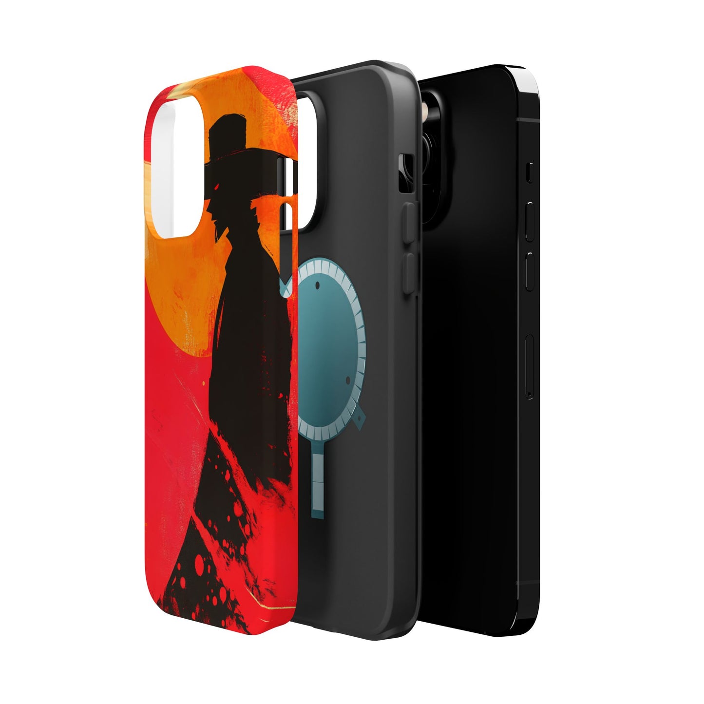 Protective Phone Case – Western Silhouette Design