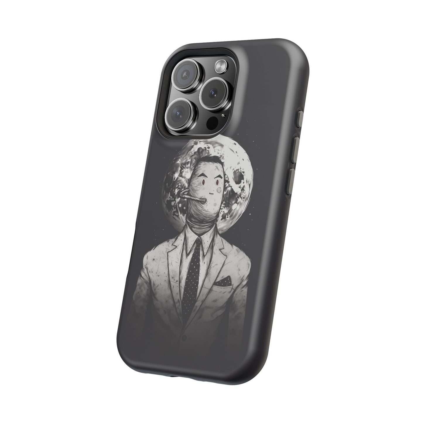 Protective Phone Case – Surreal Moon Suit Design