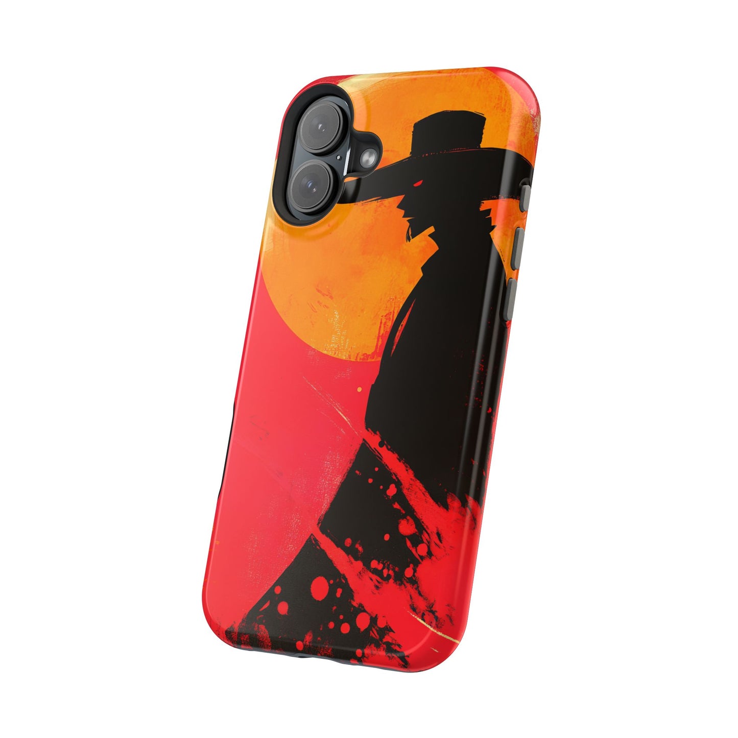 Protective Phone Case – Western Silhouette Design