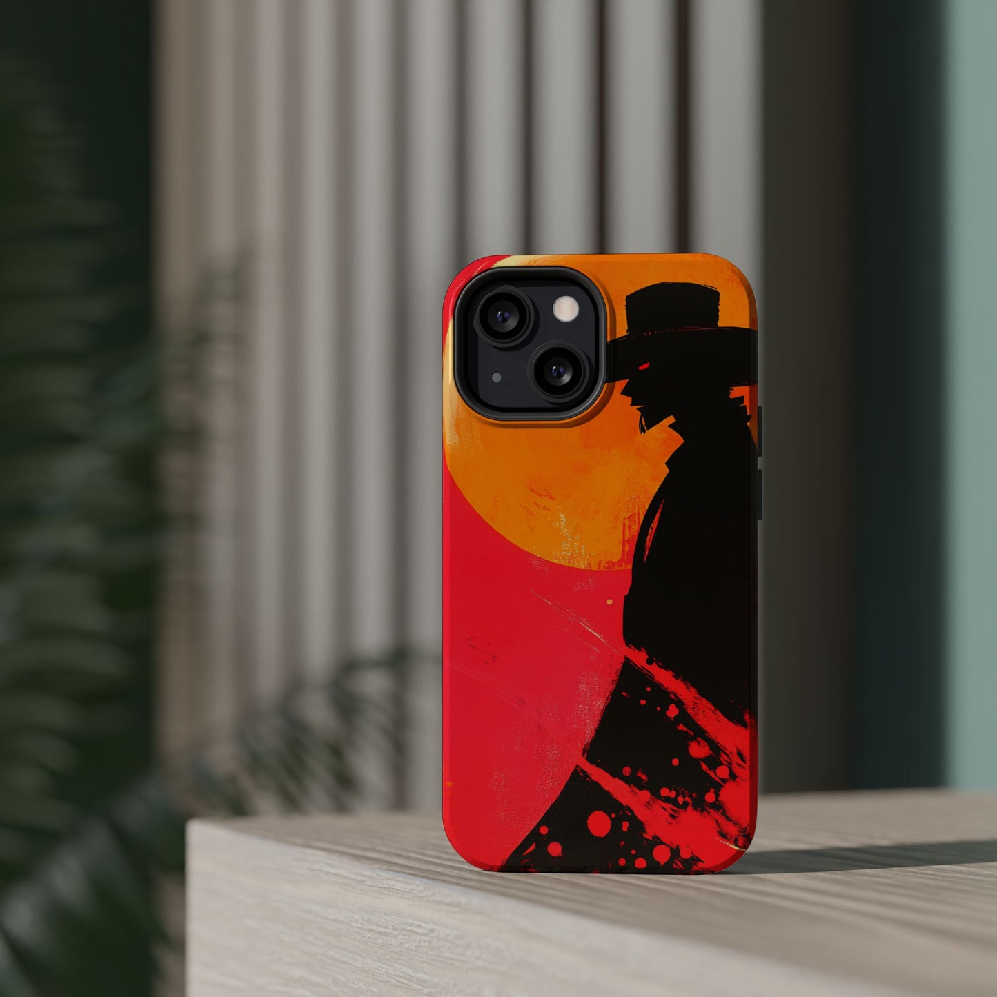 Protective Phone Case – Western Silhouette Design