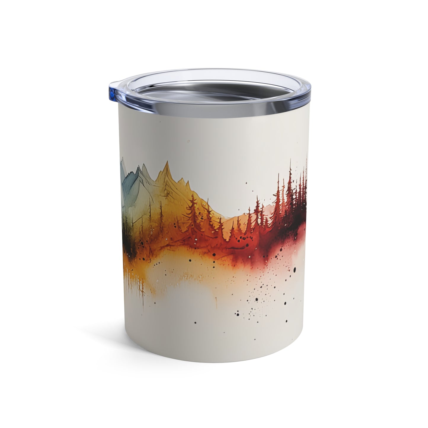 10oz Insulated Tumbler – Mountain Landscape Design