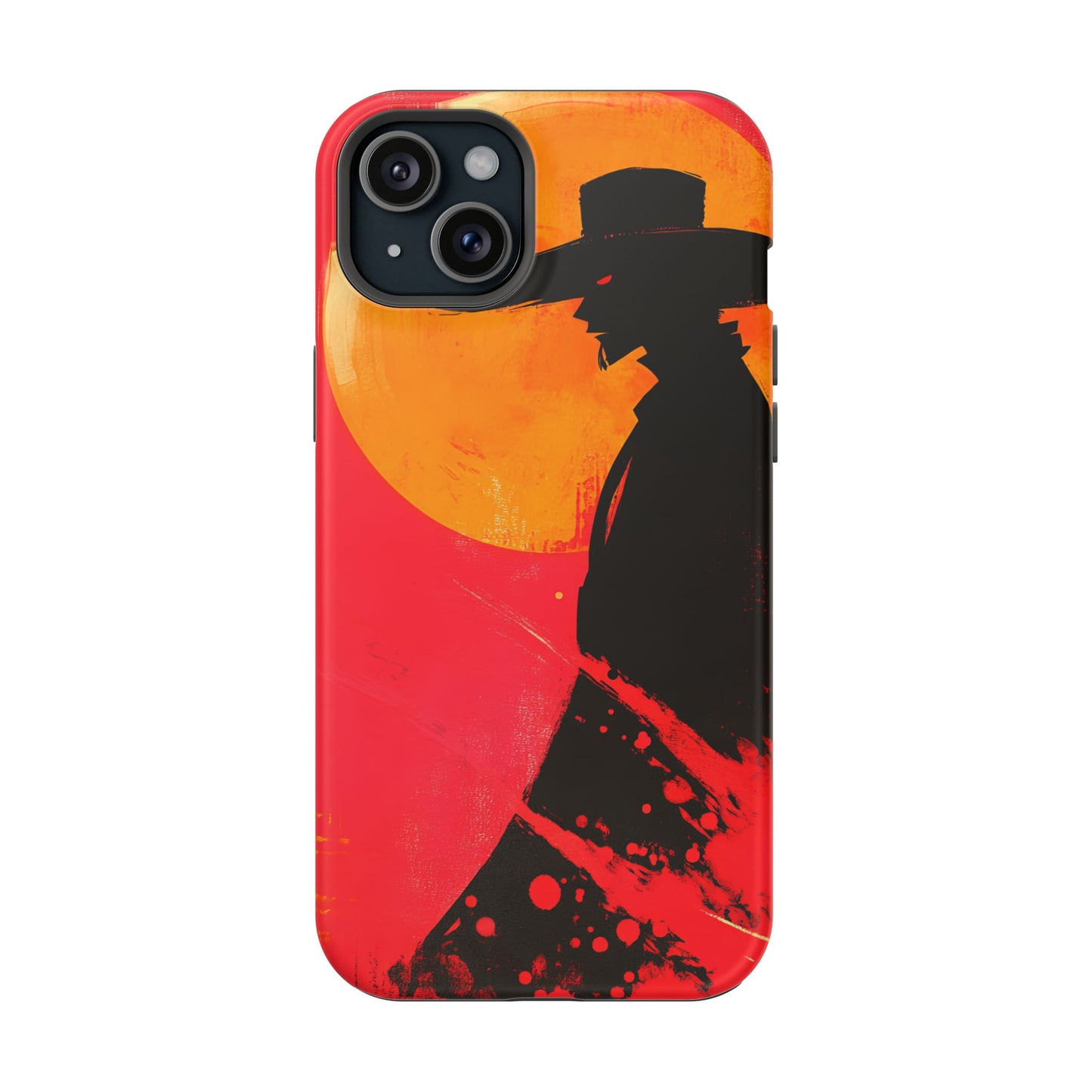 Protective Phone Case – Western Silhouette Design