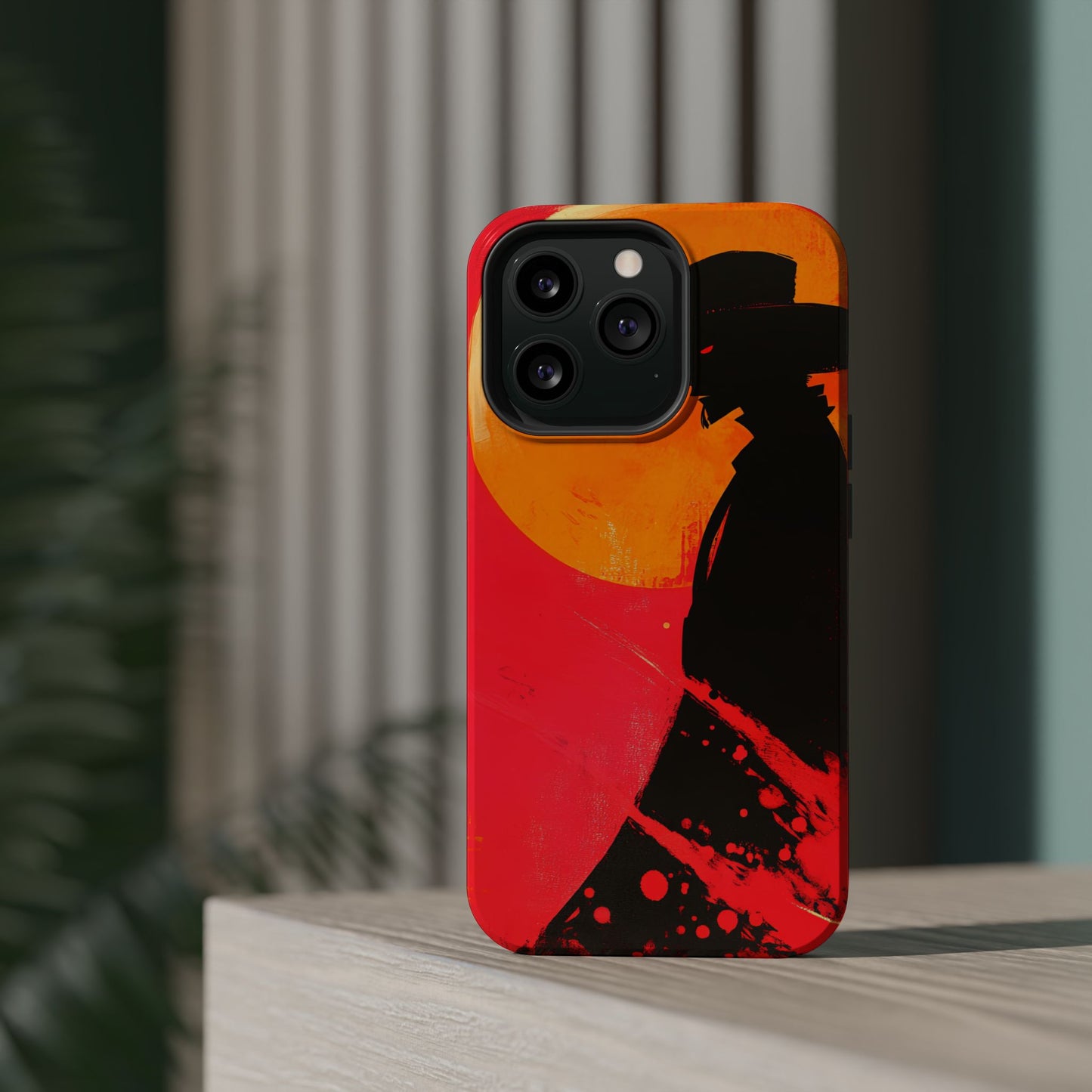 Protective Phone Case – Western Silhouette Design