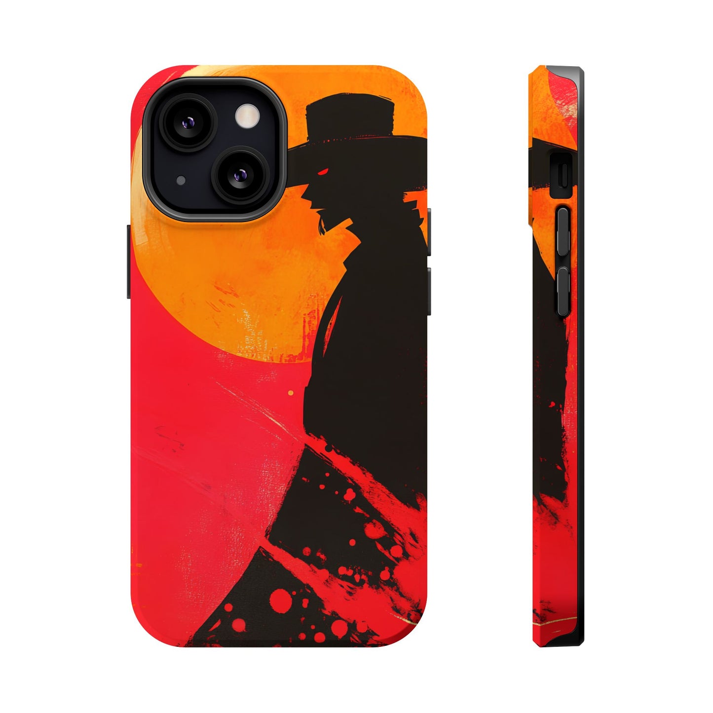 Protective Phone Case – Western Silhouette Design