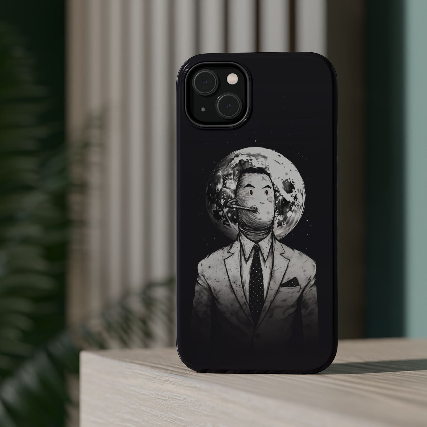 Protective Phone Case – Surreal Moon Suit Design