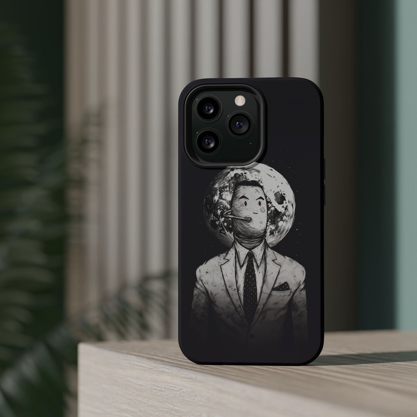 Protective Phone Case – Surreal Moon Suit Design