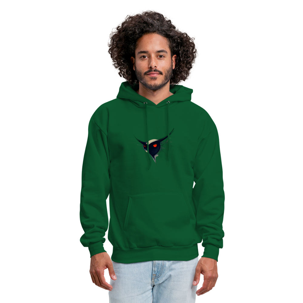 Men's Hoodie - Owl - forest green