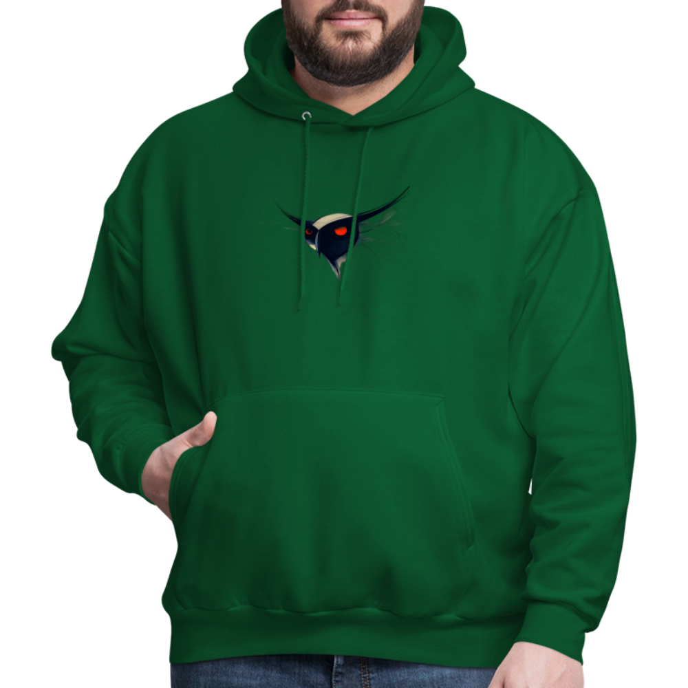 Men's Hoodie - Owl - forest green