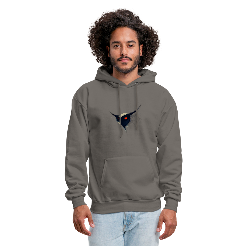 Men's Hoodie - Owl - asphalt gray