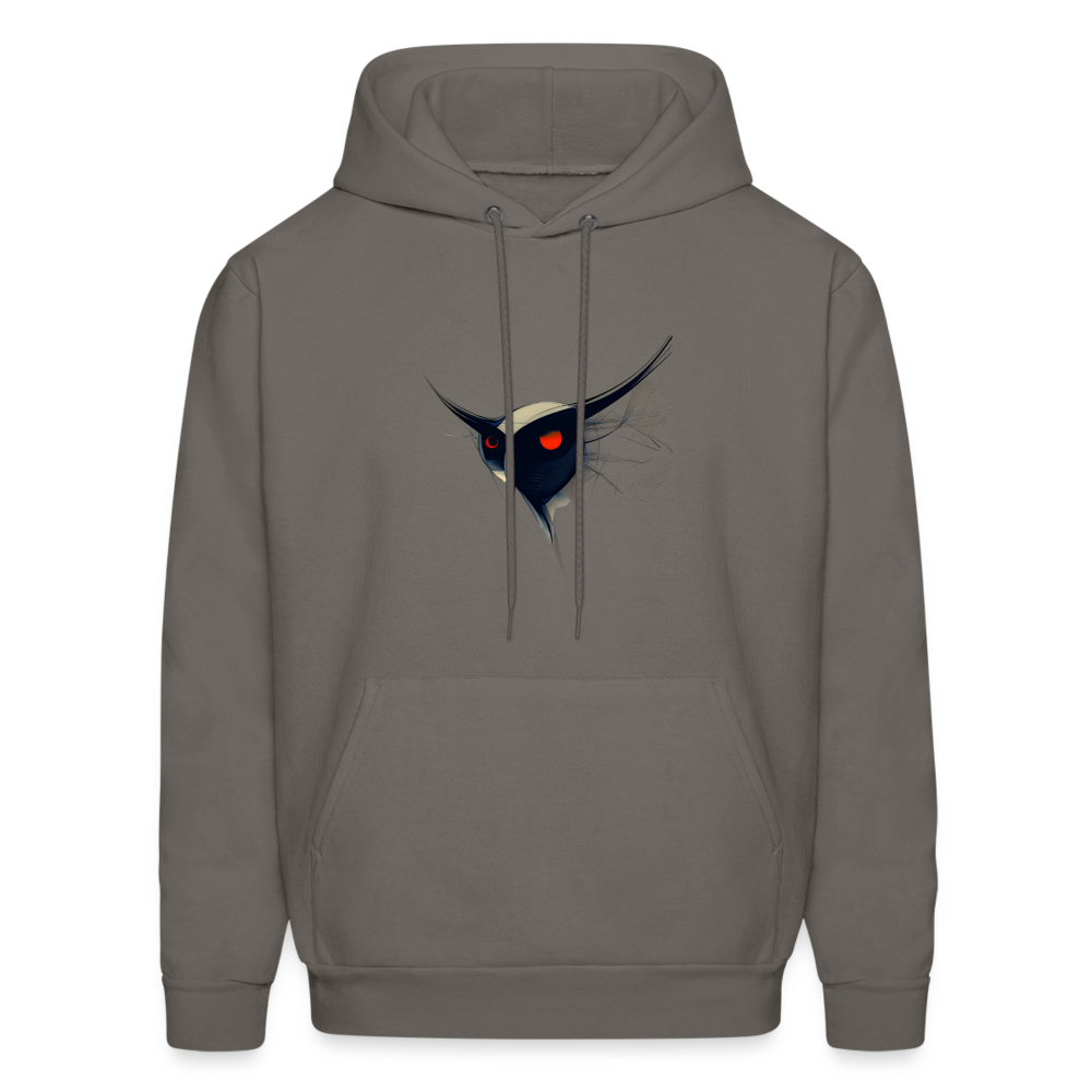 Men's Hoodie - Owl - asphalt gray