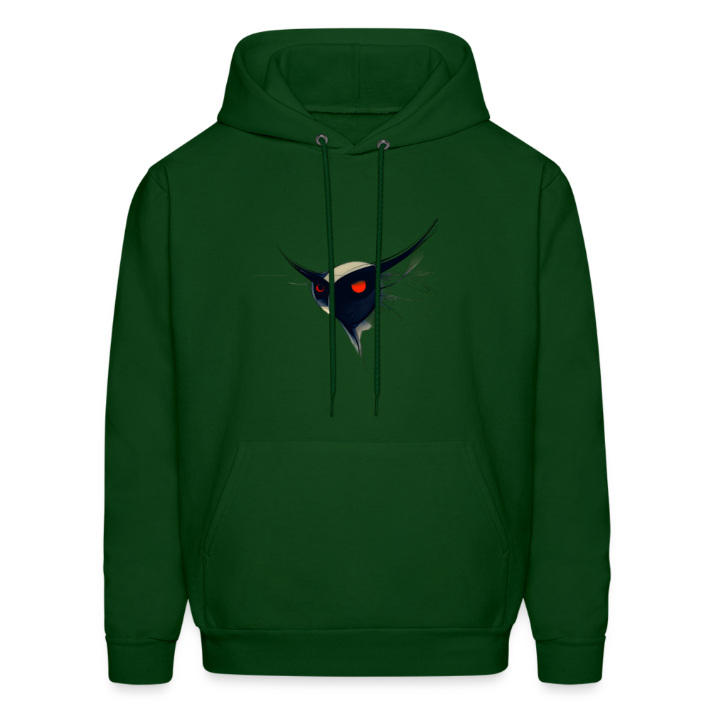 Men's Hoodie - Owl - forest green