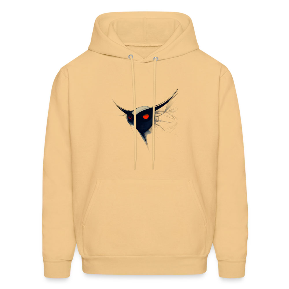 Men's Hoodie - Owl - light gold 