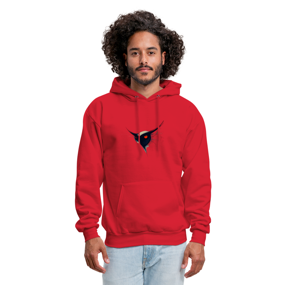 Men's Hoodie - Owl - red