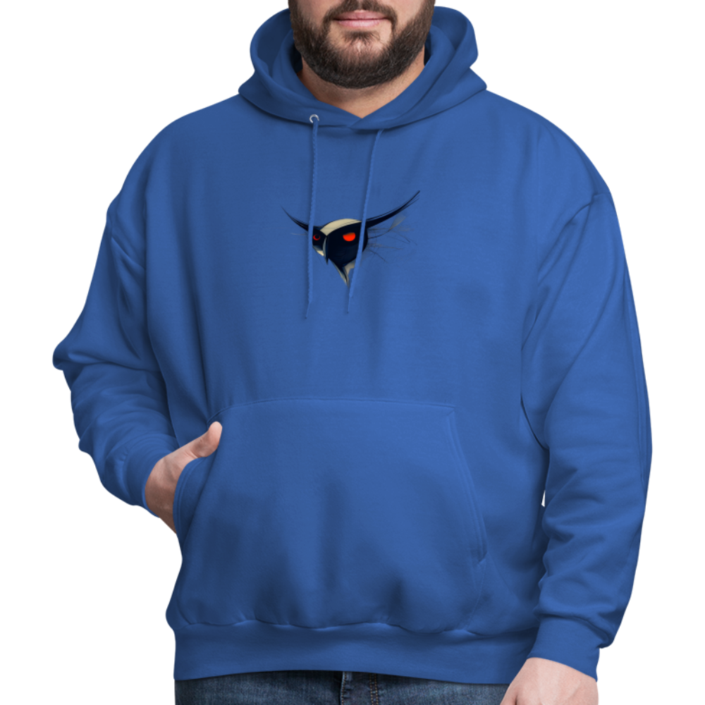 Men's Hoodie - Owl - royal blue