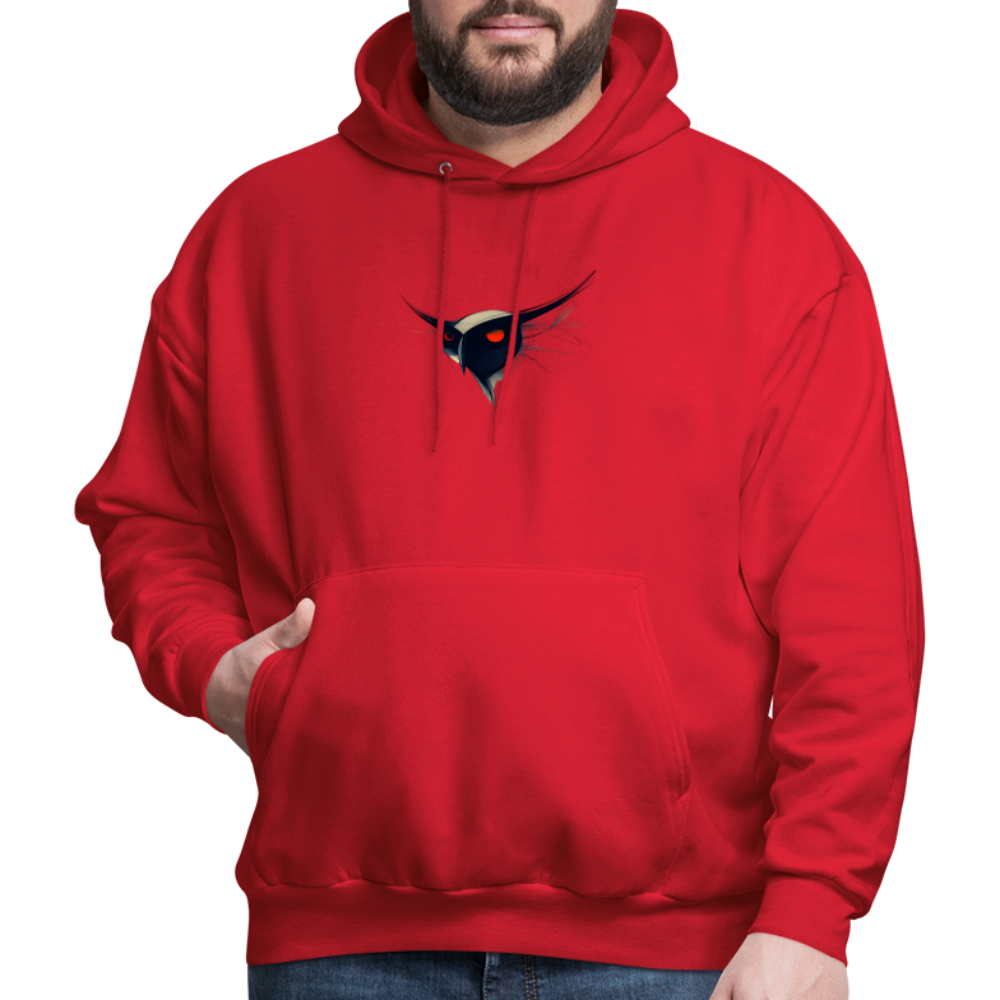 Men's Hoodie - Owl - red