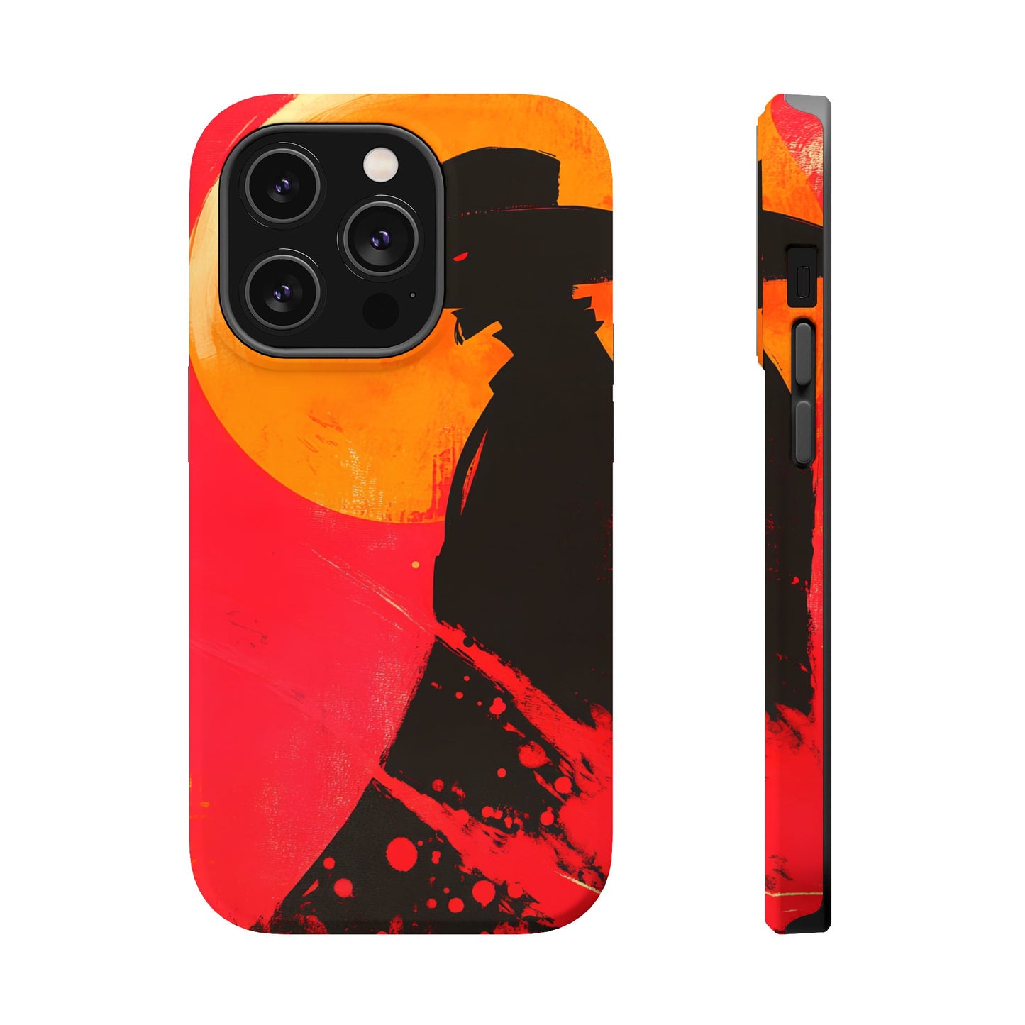 Protective Phone Case – Western Silhouette Design