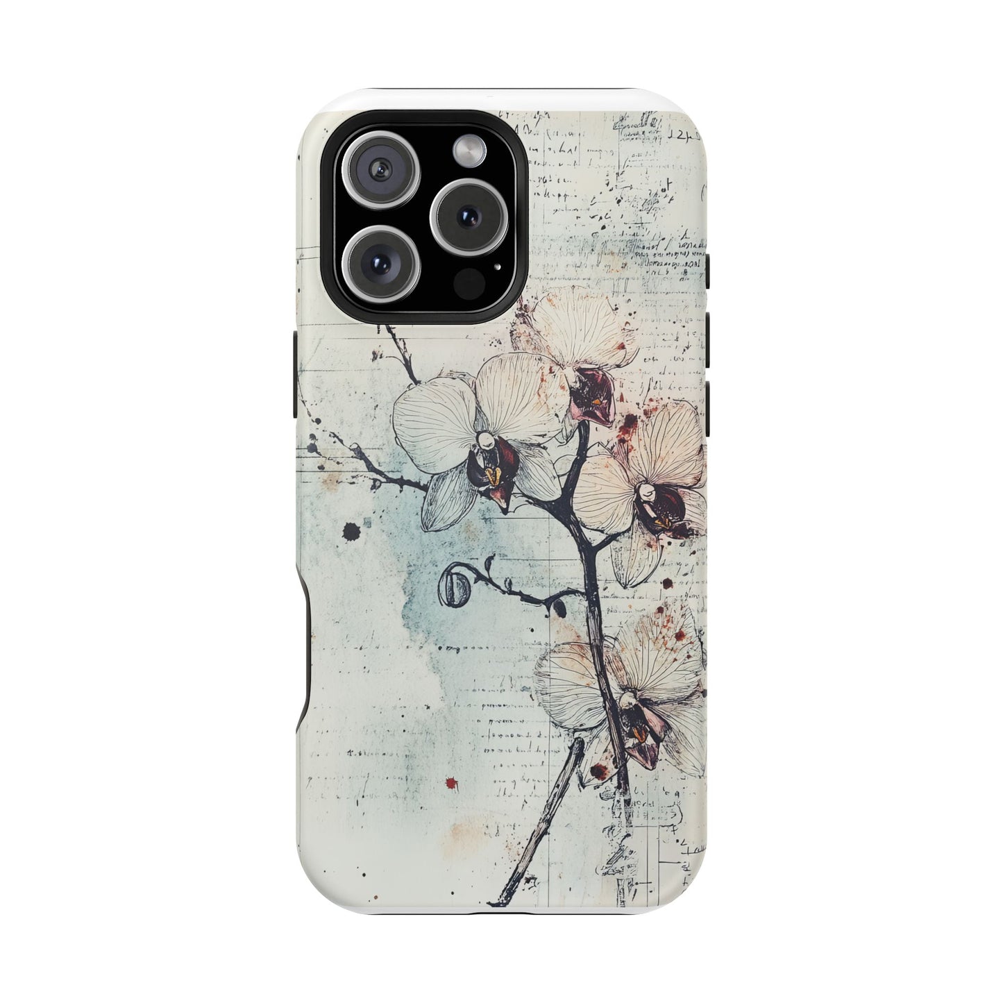 Protective Phone Case – Elegant Orchid Design