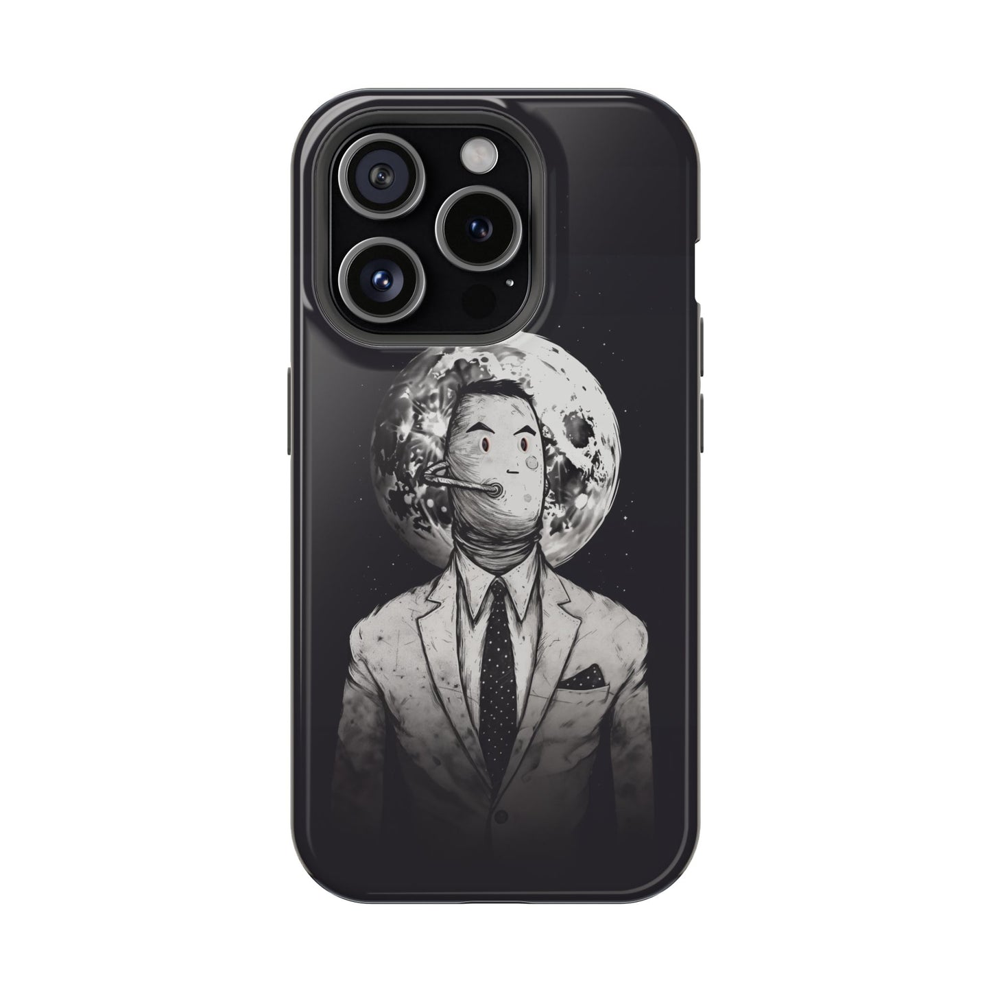 Protective Phone Case – Surreal Moon Suit Design