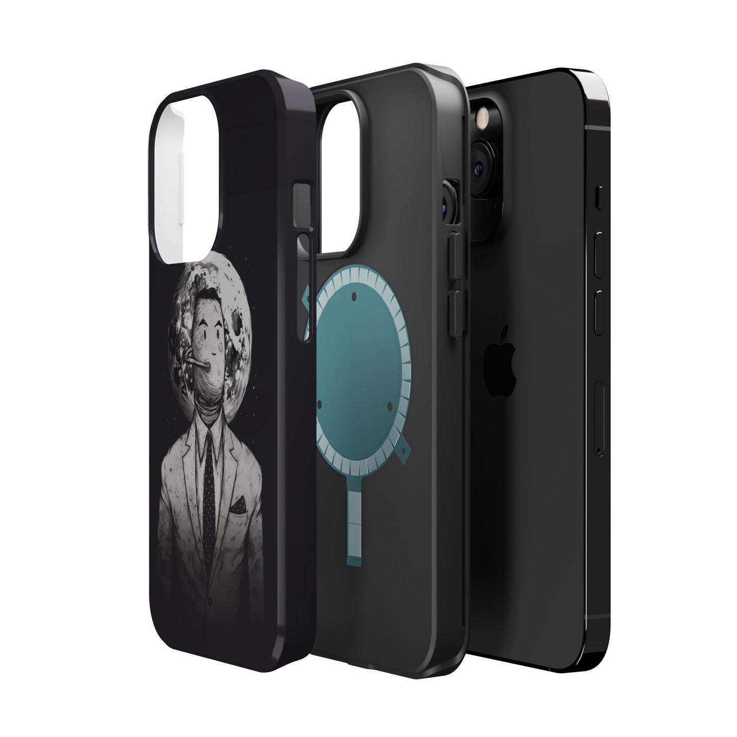 Protective Phone Case – Surreal Moon Suit Design