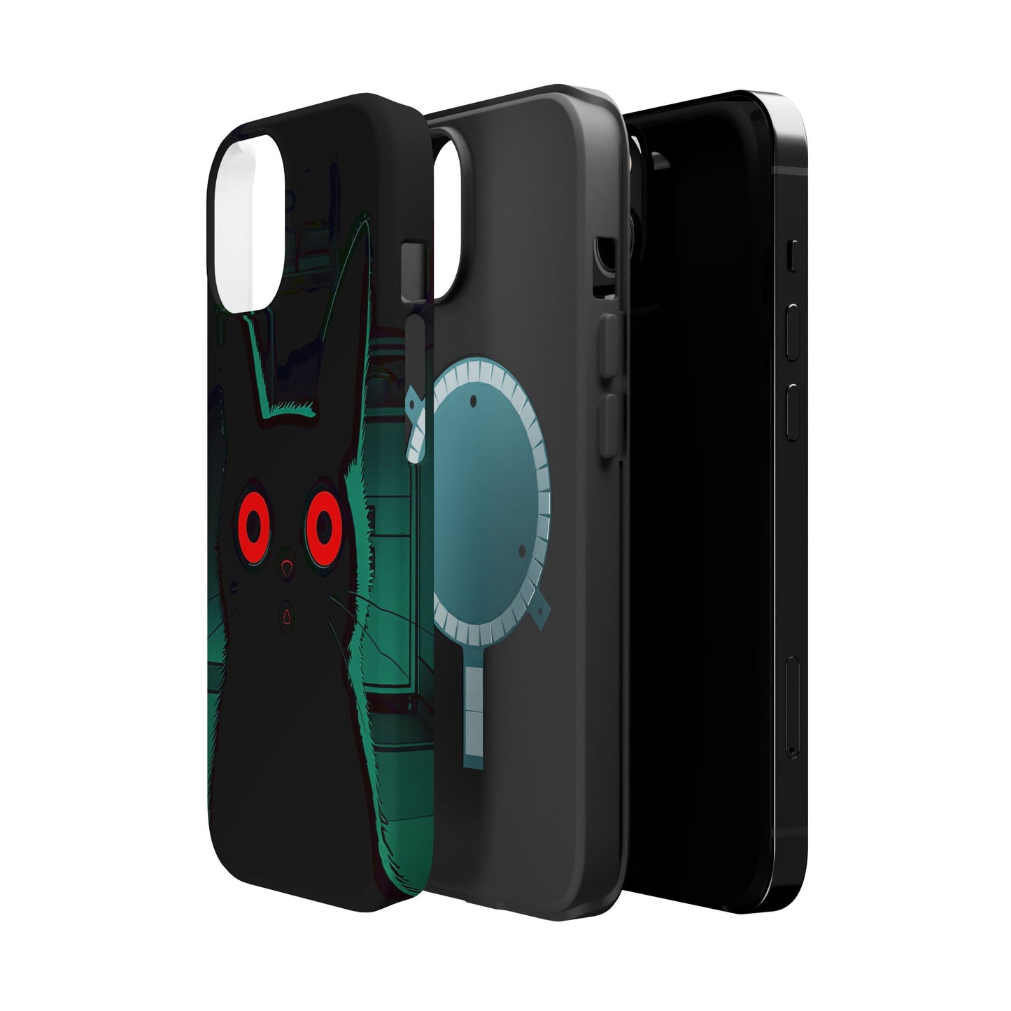 Protective Phone Case – Mysterious Black Cat Design