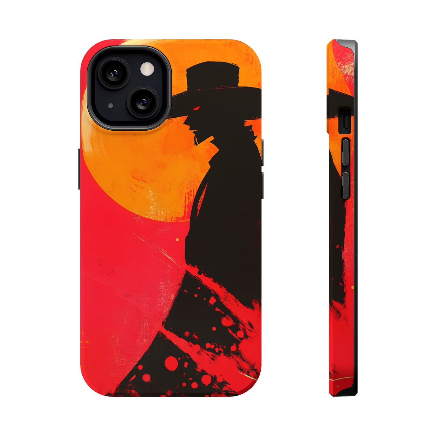 Protective Phone Case – Western Silhouette Design