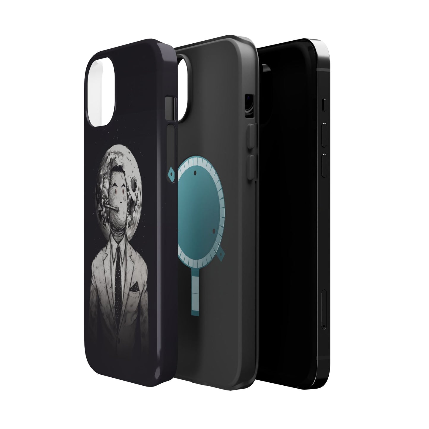 Protective Phone Case – Surreal Moon Suit Design