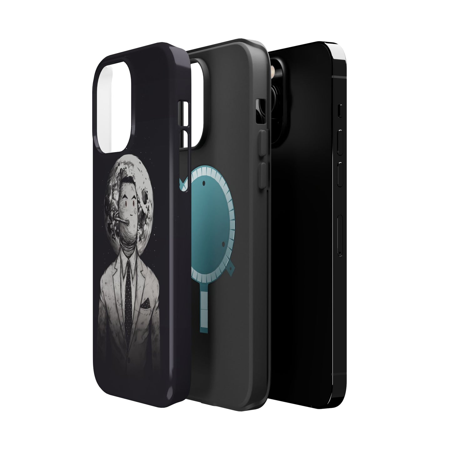 Protective Phone Case – Surreal Moon Suit Design