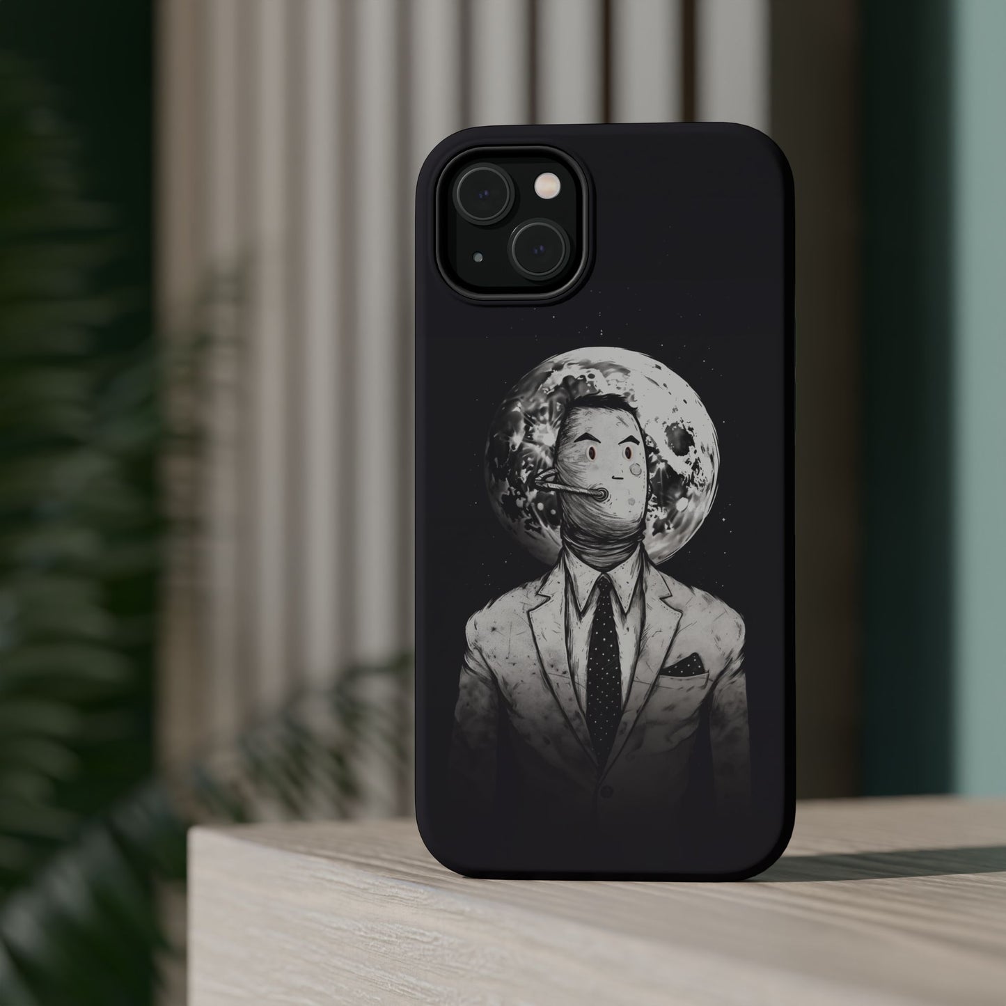 Protective Phone Case – Surreal Moon Suit Design