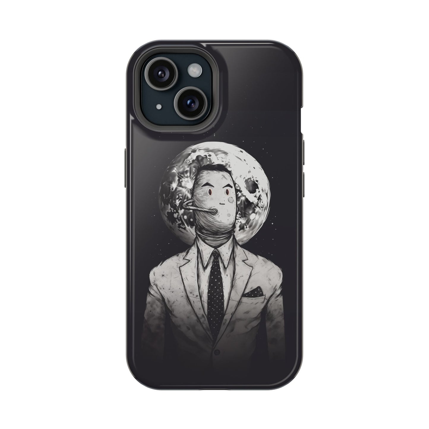 Protective Phone Case – Surreal Moon Suit Design