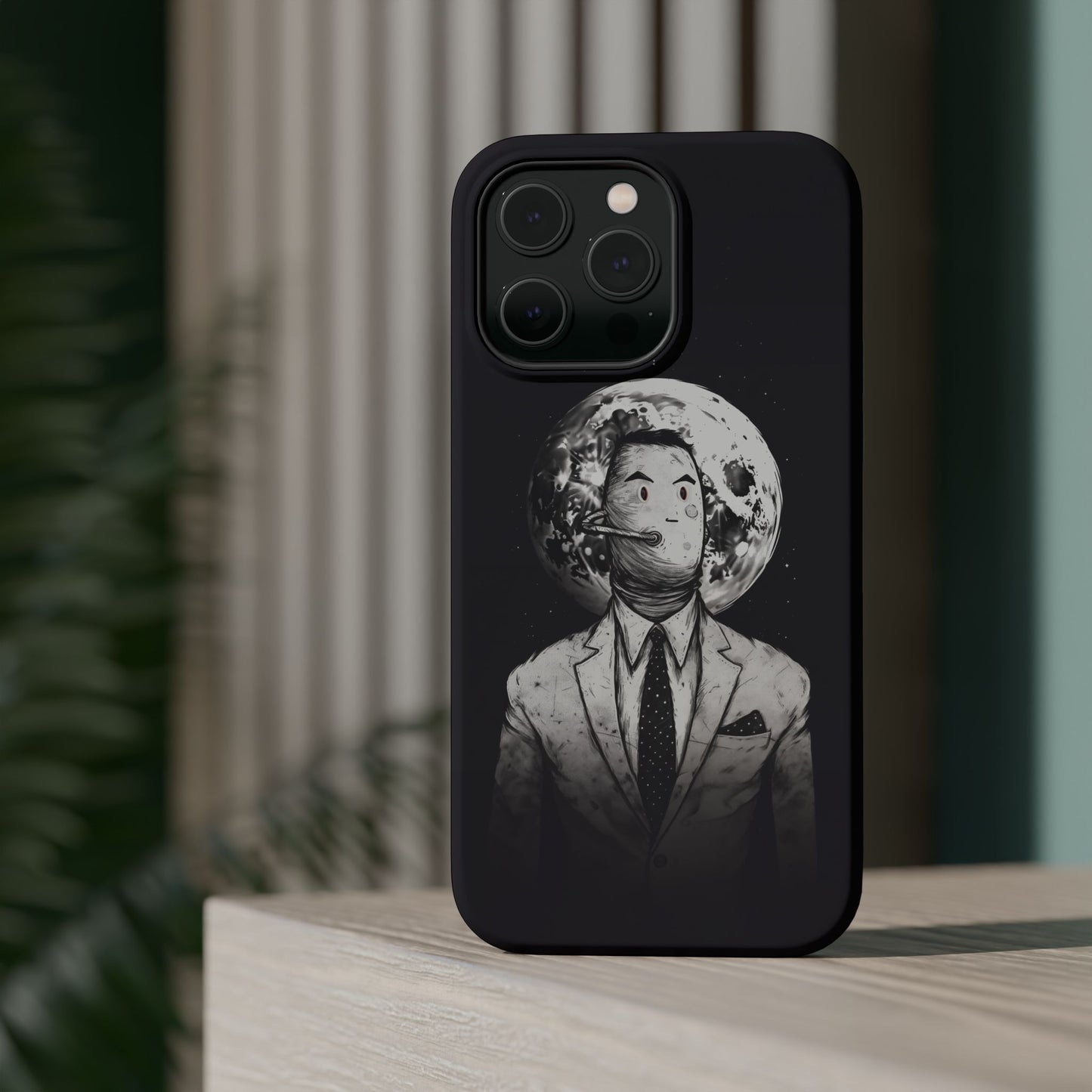 Protective Phone Case – Surreal Moon Suit Design